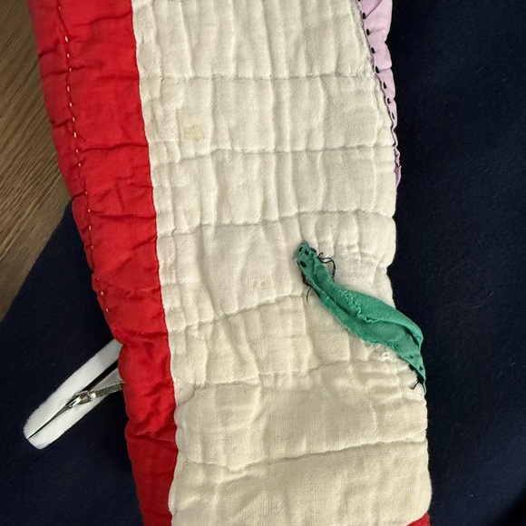 Rework Varsity Jacket with Antique Quilt Sleeve - Picture 3 of 5